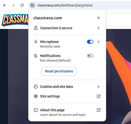 Permisos de micròfon a Chrome